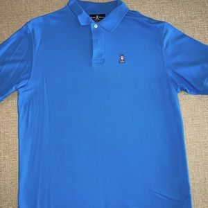 Psycho Bunny Men’s Polo, size 7, bright aqua, like new